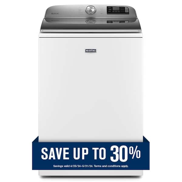 Maytag 5.2 cu. ft. Smart Capable White Top Load Washing Machine with Extra Power, ENERGY STAR