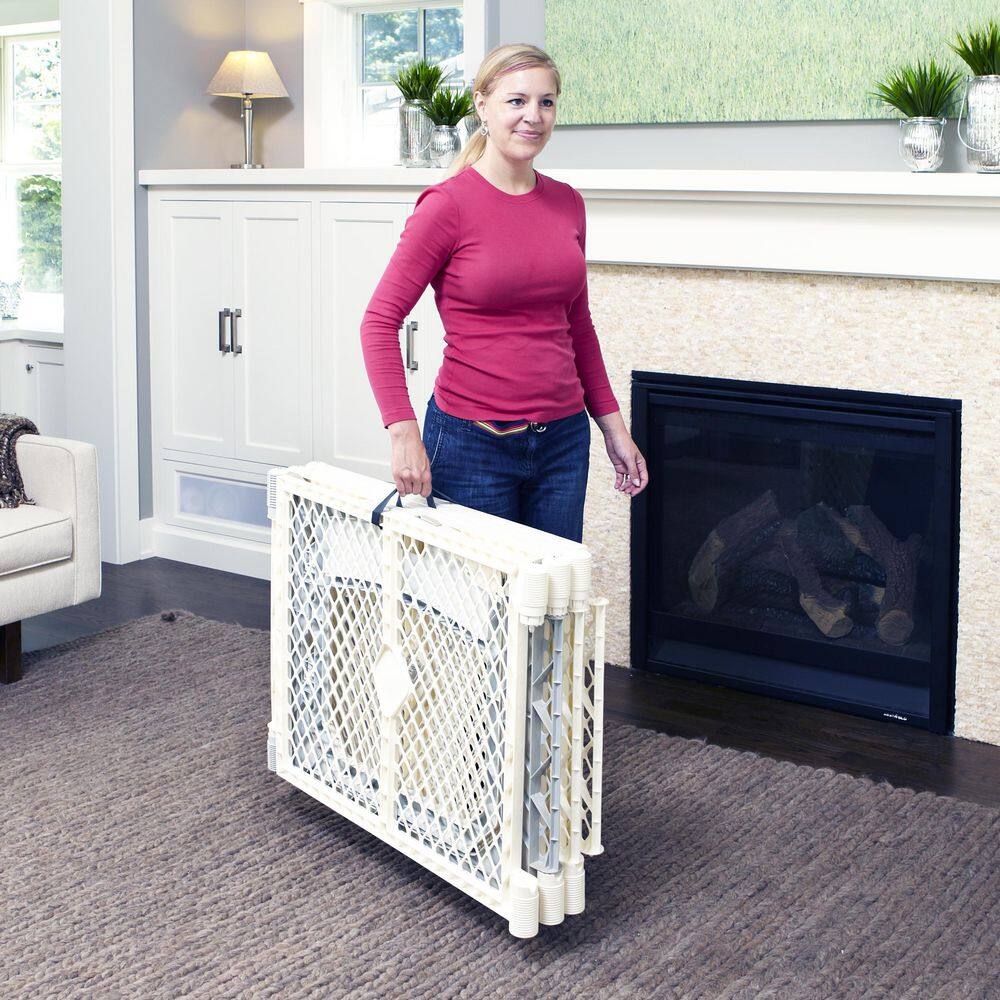 Ivory 26" Tall 6-Panel Baby Play Yard