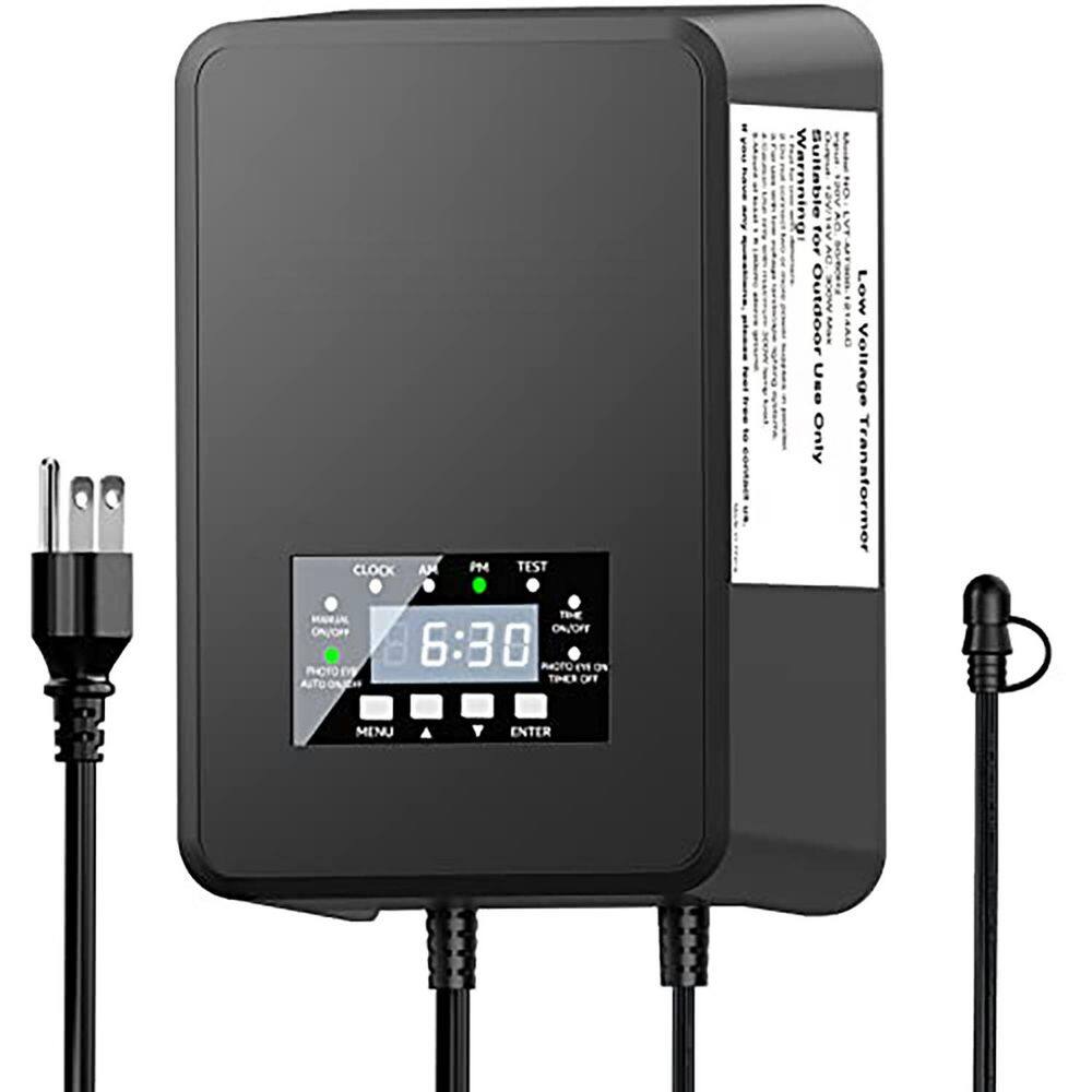 200W Outdoor Low Voltage Lighting Transformer Waterproof with Timer Photocell Sensor for Landscape Garden price history on PriceWatchPro