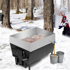 304-Stainless Steel Syrup Pan 24 in. x 18 in. x 6 in. Maple Syrup Evaporator Kit for Boiling Maple Syrup