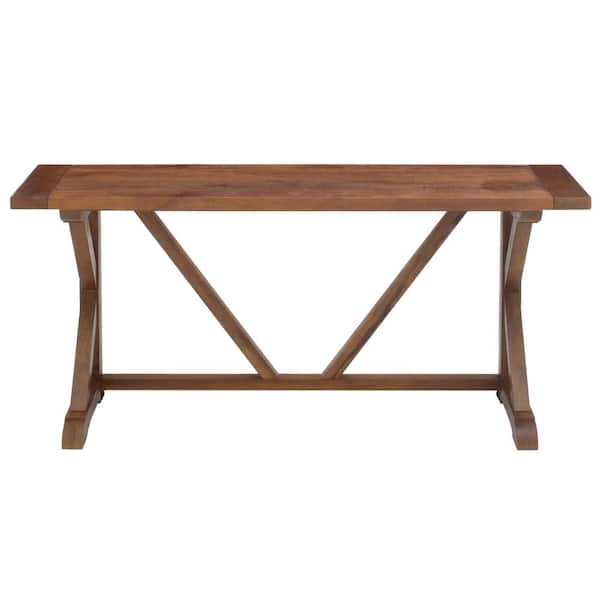 Home Decorators Collection Cane 68 in. Brown Standard Rectangle Wood Console Table