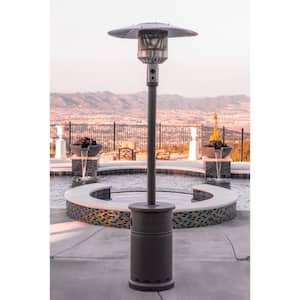 48,000 BTU Bronze Propane Standing Patio Heater with Wheels