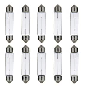 3-Watt 12-Volt T3.25 Clear Xelogen Festoon Lamp Light Bulb (10-Pack)