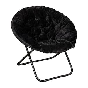 Black/Black Fabric Accent Chair