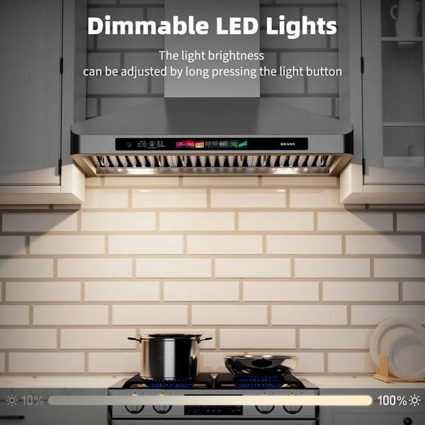 Over the stove exhaust fan with light discount