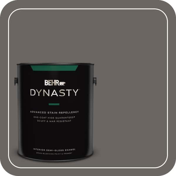 BEHR DYNASTY 1 gal. #790F-6 Trail Print Semi-Gloss Enamel Interior Stain-Blocking Paint & Primer