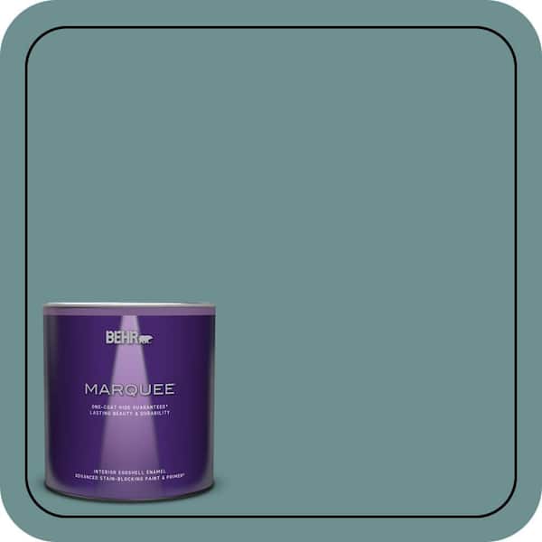 BEHR MARQUEE 1 qt. #500F-6 Hallowed Hush Eggshell Enamel Interior Paint & Primer