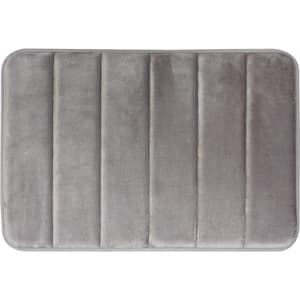 Tranquility Light Gray 20 in. x 30 in. Bath Mat