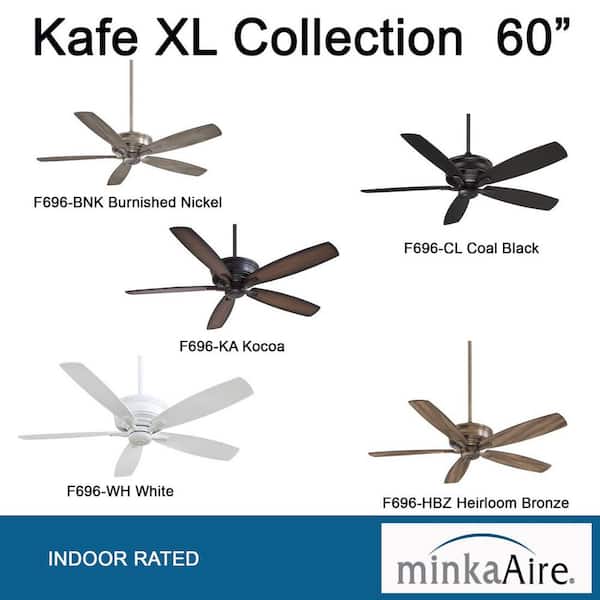 MINKA-AIRE Kafe-XL 60 in. Indoor Kocoa Ceiling Fan with Remote