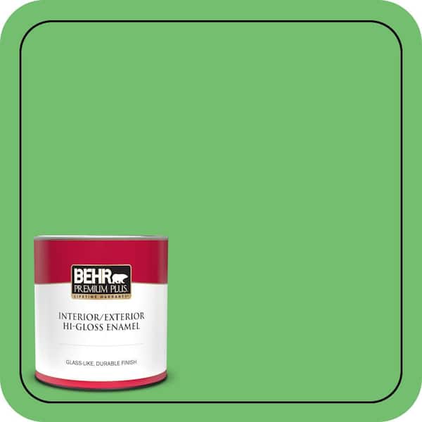 BEHR PREMIUM PLUS 1 qt. #440B-5 Dublin Hi-Gloss Enamel Interior/Exterior Paint & Primer