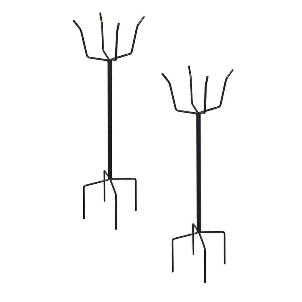 Black Metal Novelty Plant Stand Set of 2