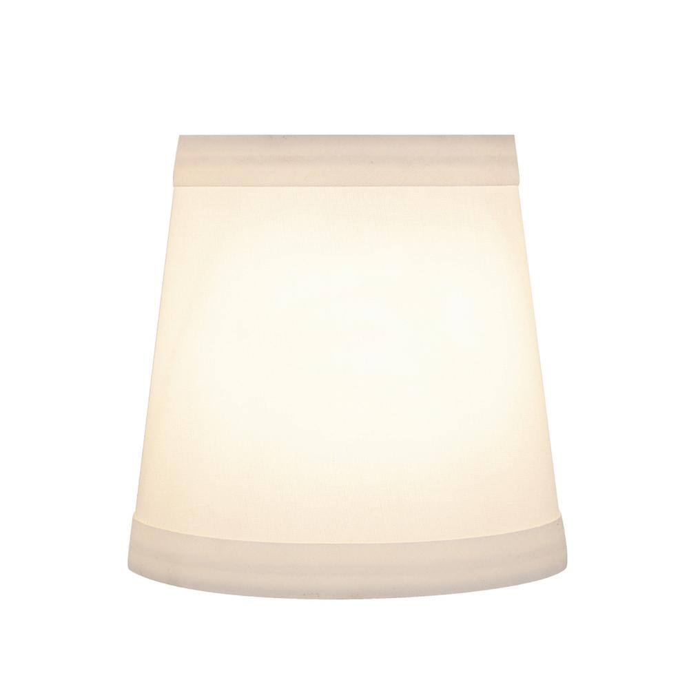 Off-White Cotton Empire Chandelier Lamp Shades Set of 6