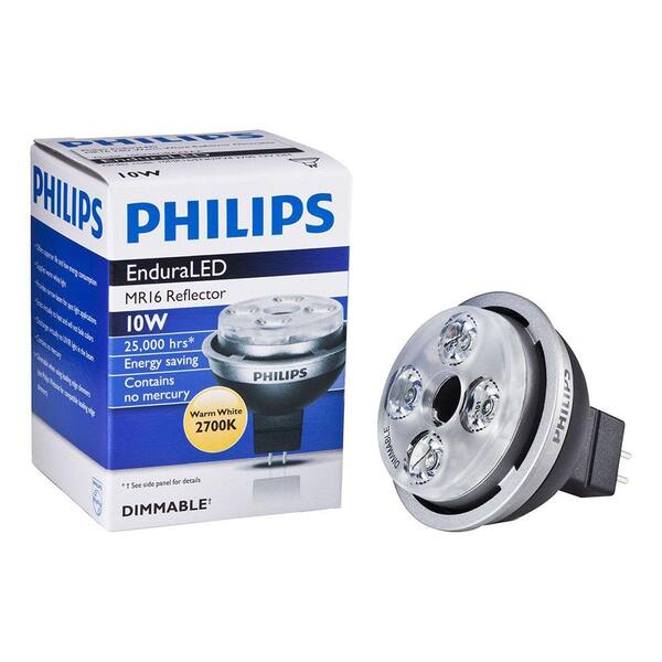 Philips 10-Watt (35W) MR16 Soft White (2700K) LED Flood Light Bulb