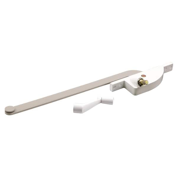 Prime-Line Steel Casement Operator, 9 in. Arm, Teardrop Housing, White, Right Hand