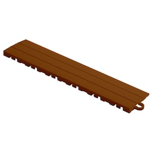 2.75 in. x 12 in. Chocolate Brown Pegged Polypropylene Ramp Edging for Diamondtrax Home Modular Flooring (10-Pack)