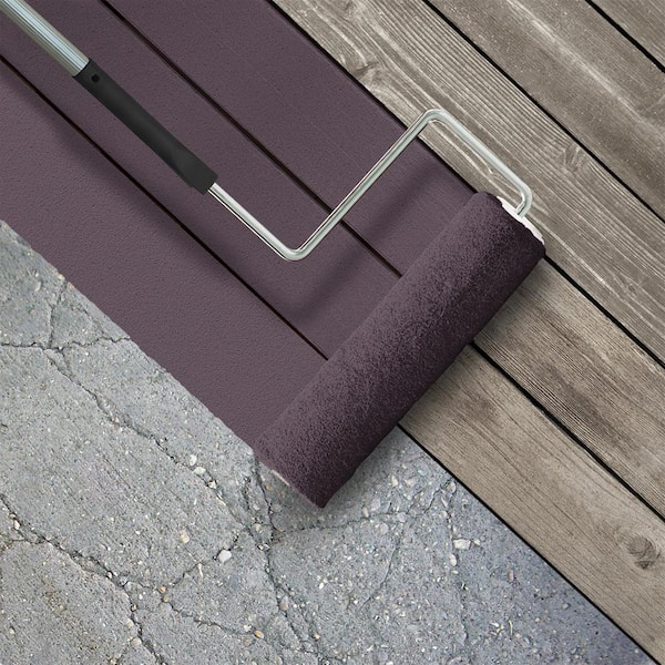 5 gal. #S100-7 Medieval Wine Textured Low-Lustre Enamel Interior/Exterior Porch and Patio Anti-Slip Floor Paint