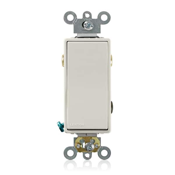 Leviton Decora Plus 20 Amp 3-Way Switch, Light Almond 5623-2TS