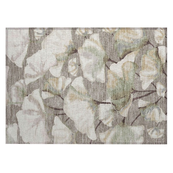 Chantille Machine Washable Indoor/Outdoor Abstract ACN2405 Taupe 2 ft. x 3 ft. Accent Rug