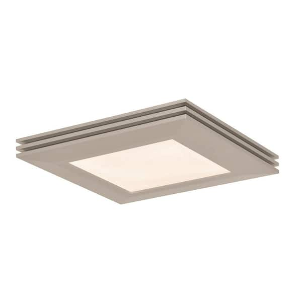 AFX Sloane 15 in. 18.5-Watt Satin Nickel Integrated LED Flush Mount