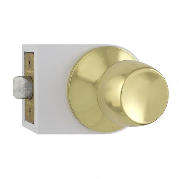 Defiant Saturn Polished Brass Hall/Closet Passage Door Knob