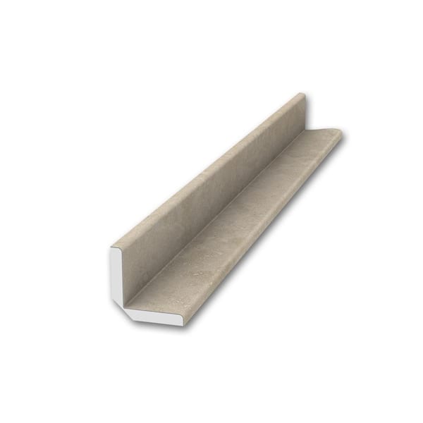 FlexStone 1.5 in. x 1.5 in. x 95 in. Inside Corner Trim in Creme Travertine