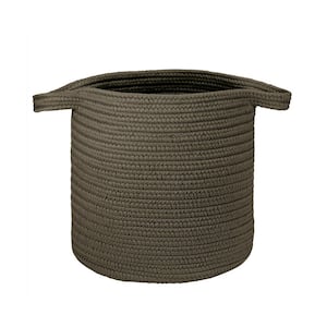 16 in. x 16 in. x 20 in. Charcoal Addison Braided Laundry Basket