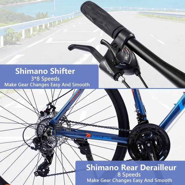 24 in. Speed Hybrid Bike Disc Brake 700C Road Bike For Men