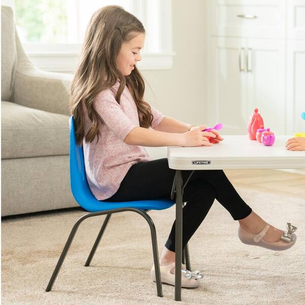 Lifetime Dragonfly Blue Childrens Stacking Chair-4 Pk (Essential