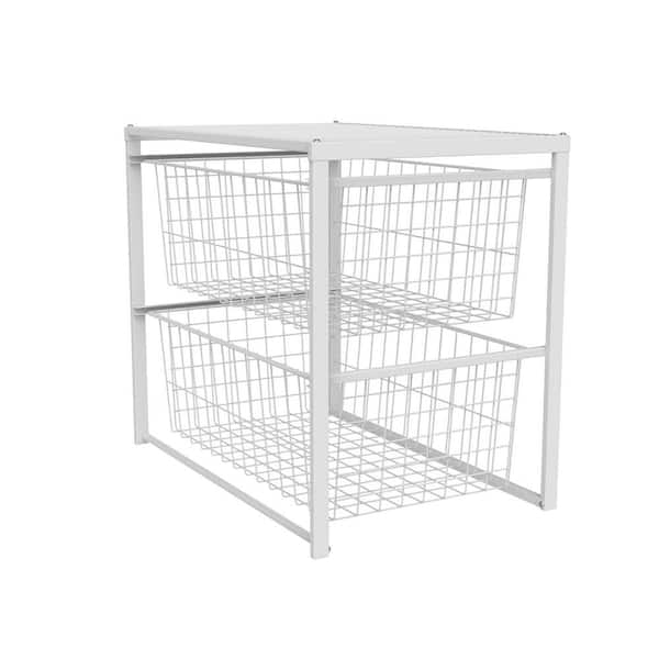 18 In x 30 In Drawer Kit with 4 Wire Basket Epoxy Coated Steel For Durability 