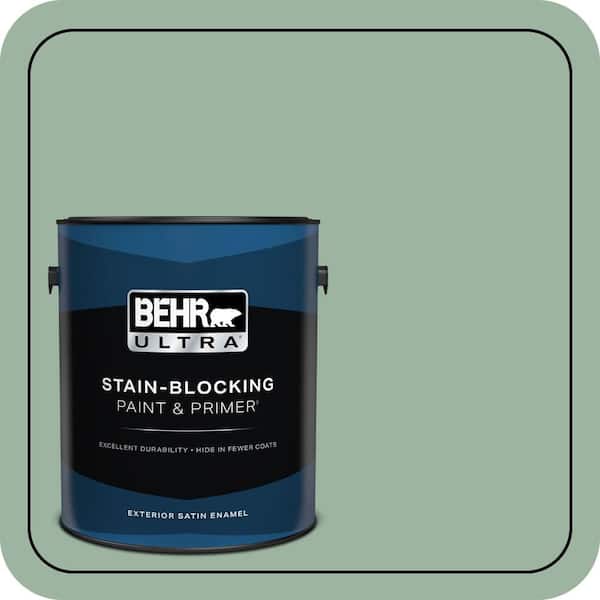 BEHR ULTRA 1 gal. #S410-4 Copper Patina Satin Enamel Exterior Paint & Primer