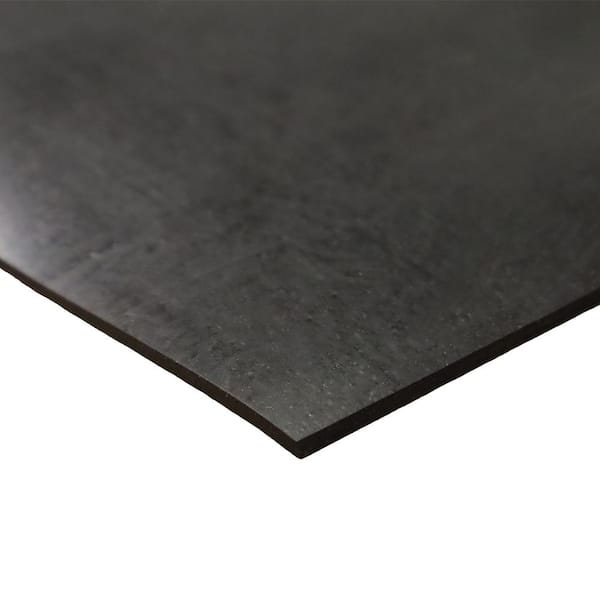 Rubber-Cal General Purpose Rubber Sheet 60A - Black - 0.375 in. x 2 in. x 2 in. (100-Pack)