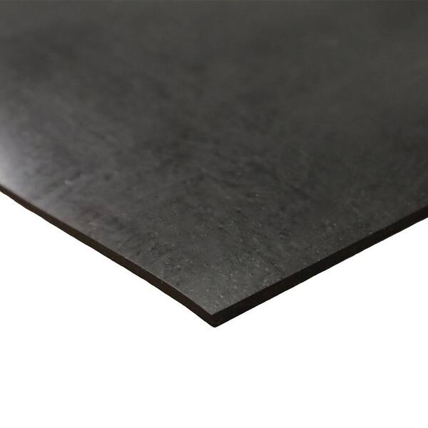 Rubber-Cal General Purpose Rubber Sheet 60A - Black - 0.375 in. x 36 in. x 36 in. (1-Pack)