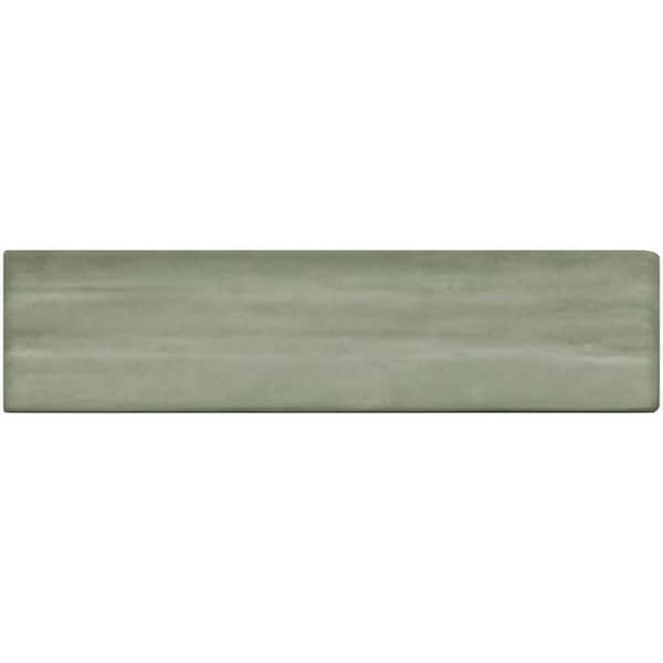 Daltile Artcrafted Aloe 3 in. x 12 in. Glazed Ceramic Wall Tile