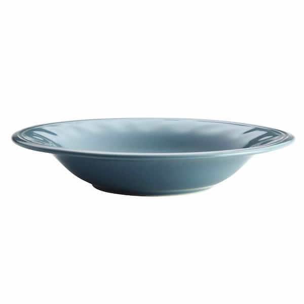 Rachael Ray Cucina Dinnerware 9-1/2 in. Stoneware Soup and Pasta Bowl in Agave Blue