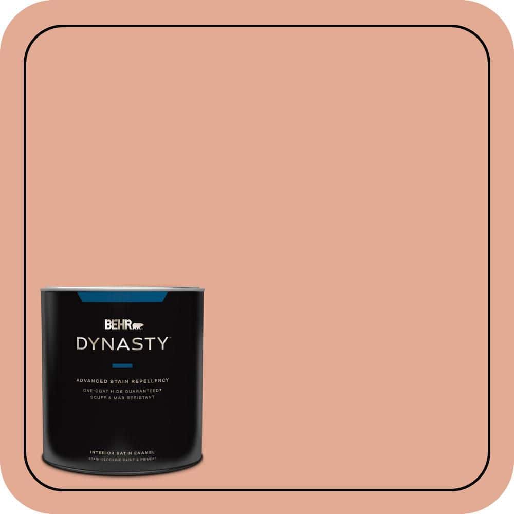 1 qt. #M190-4 California Coral Satin Enamel Interior Stain-Blocking Paint & Primer product image for price tracking