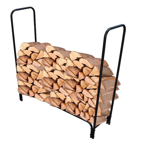itapo 48 in. Heavy-Duty Metal Indoor Outdoor Firewood Rack Wood Rack