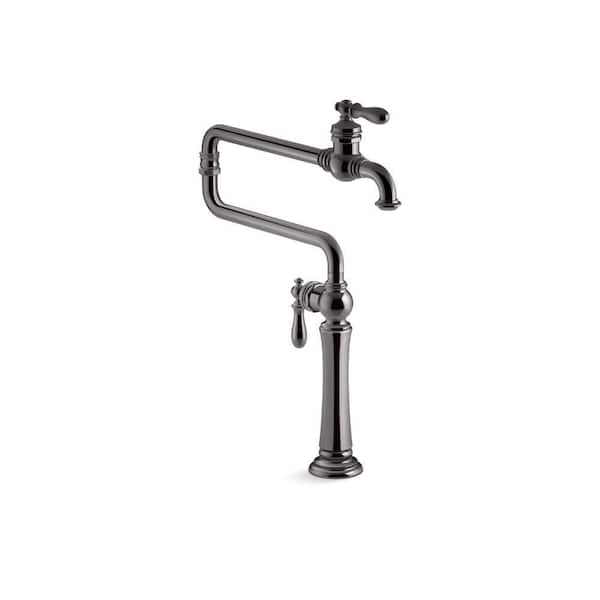 KOHLER Artifacts Deck Mount Pot Filler in Vibrant Titanium
