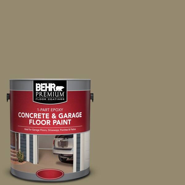 BEHR Premium 1 gal. #PFC-34 Woven Willow 1-Part Epoxy Satin Interior/Exterior Concrete and Garage Floor Paint
