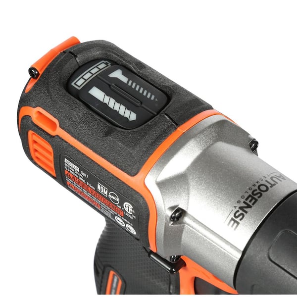 Black & Decker 20-Volt MAX Lithium-Ion Cordless Drill/Driver with Autosense  Technology with Battery 1.5Ah and Charger