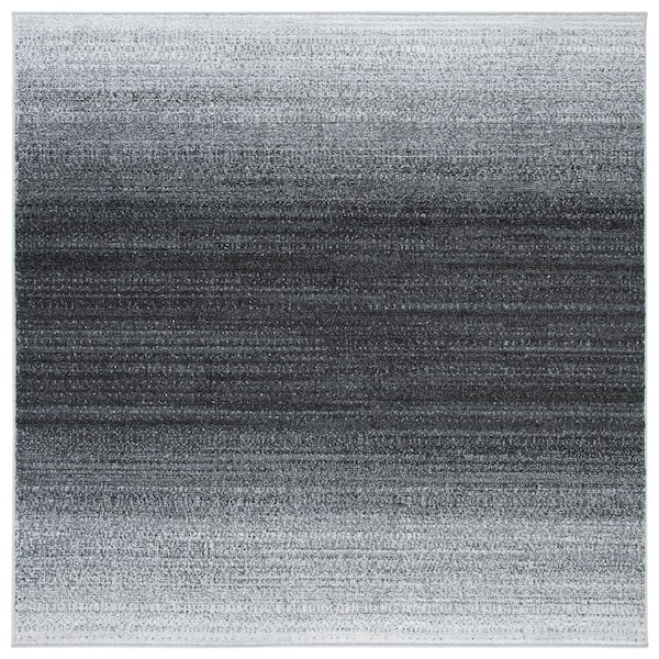 Adirondack Gray/Dark Gray 6 ft. x 6 ft. Gradient Square Area Rug