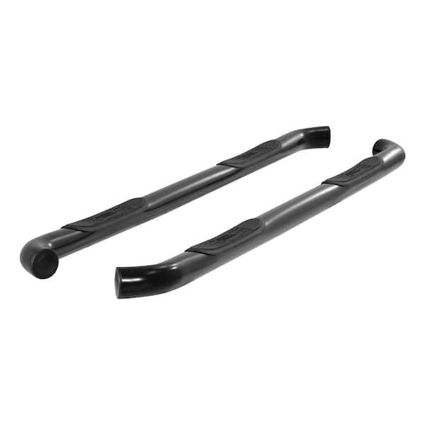 3-Inch Round Black Stainless Steel Nerf Bars, No-Drill, Select Ford F-150, F-250, F-350 Super Duty