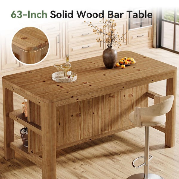 TRIBESIGNS WAY TO ORIGIN Adan 35.4 in. H Rustic Brown Natural