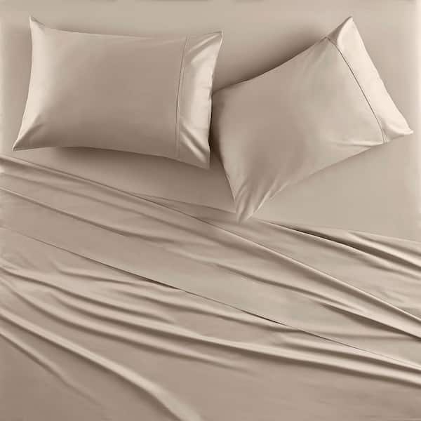 Superior Sheet Almond Cotton Queen 4-Piece Sheet Set