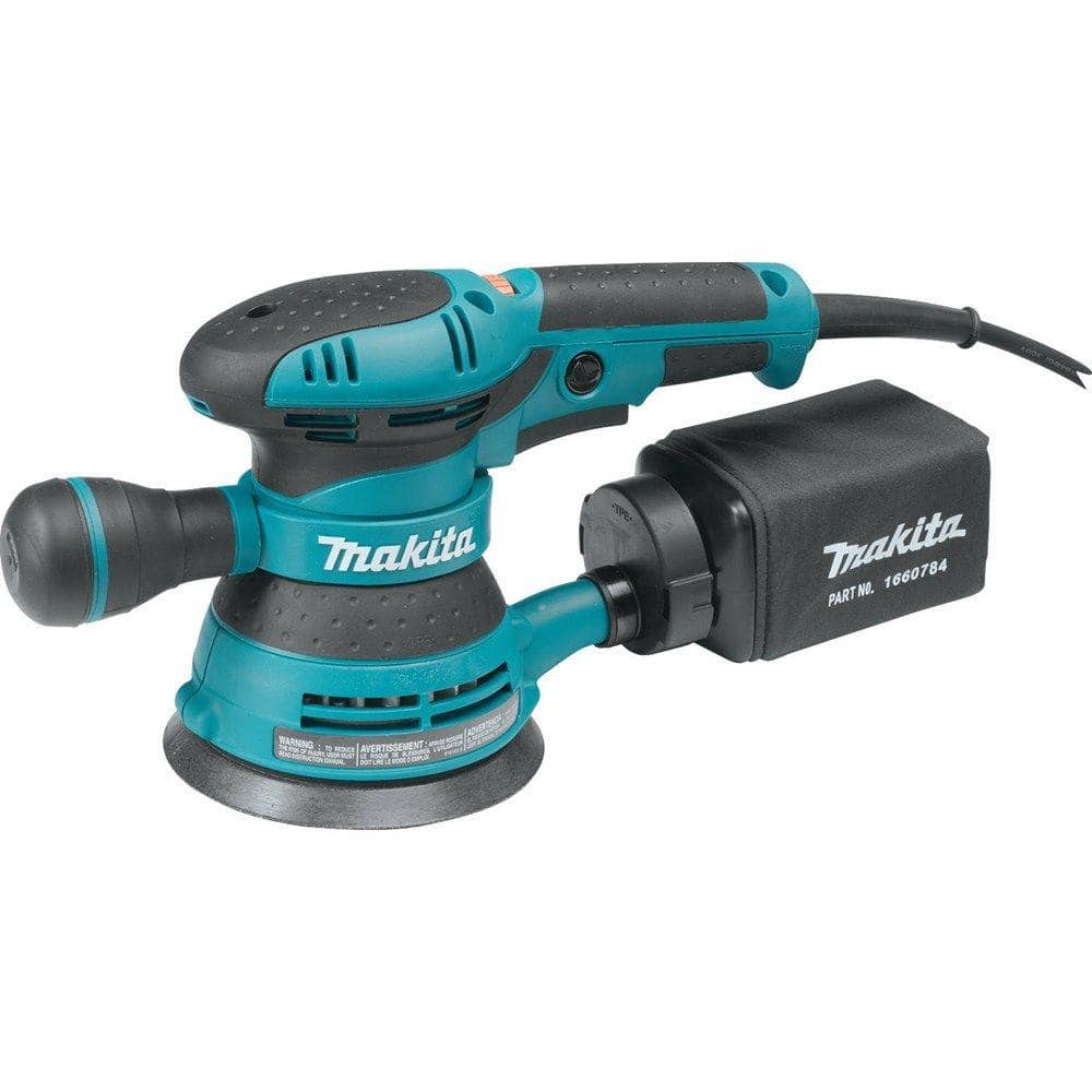 Makita 3 Amp 5 in. Corded Variable Speed Random Orbital Sander with Dust Bag BO5041 The Home Depot