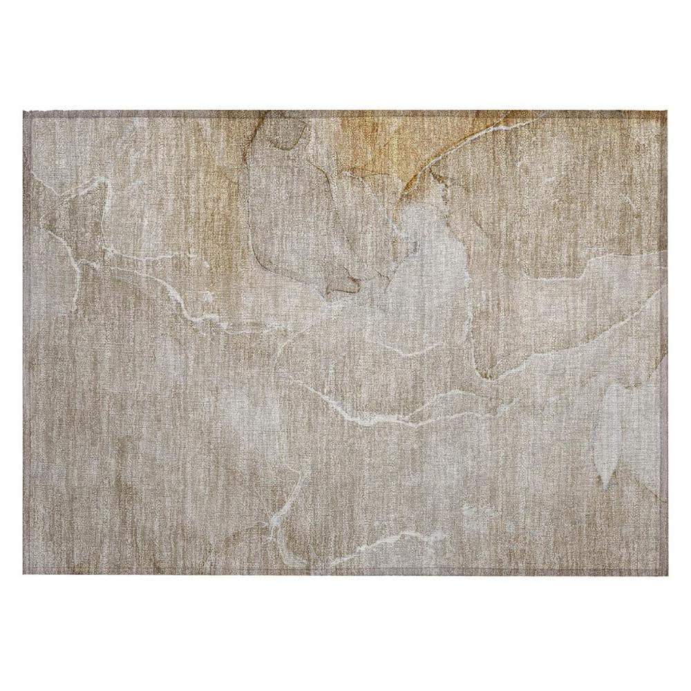Beige 2 ft. x 3 ft. Abstract Indoor/Outdoor Area Rug price history on PriceWatchPro