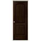 32 in. x 80 in. Continental Espresso Stain Right-Hand Molded Composite Single Prehung Interior Door