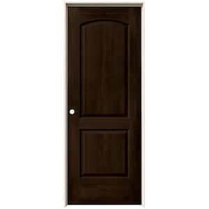 32 in. x 80 in. Continental Espresso Stain Right-Hand Molded Composite Single Prehung Interior Door