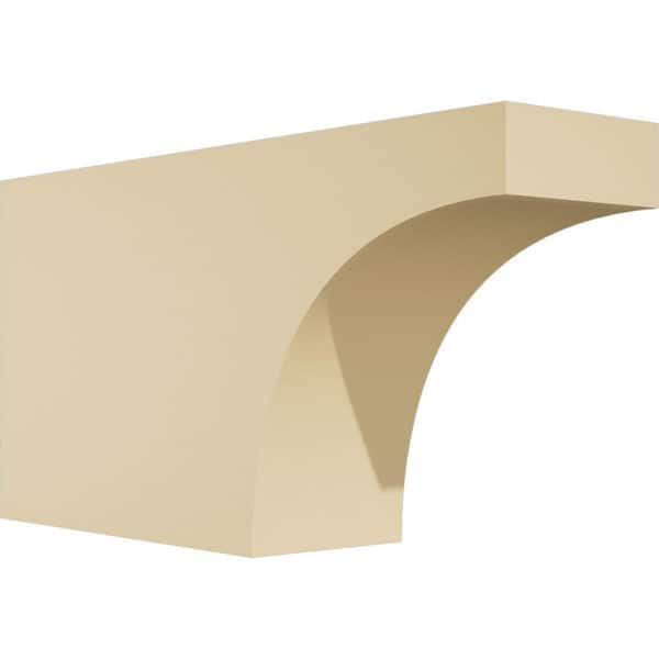 Ekena Millwork Standard Huntington 3 in. W x 6 in. H x 12 in. D Signature Urethane Rafter Tail Outlooker