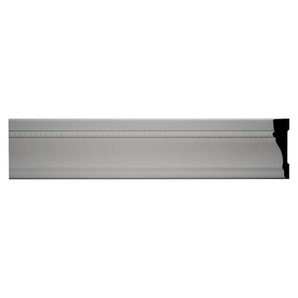 Creation Series 6614 9/16 in. x 2-1/4 in. x 84 in. PVC Composite White Colonial Casing Molding