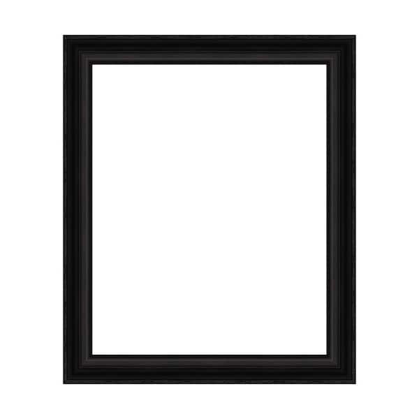 Amanti Art Mirror Makeover Parlor Black 31.25 in. W x 37.25 in. H Bathroom Mirror Frame Border Kit-Fits a 30 x 36 mirror